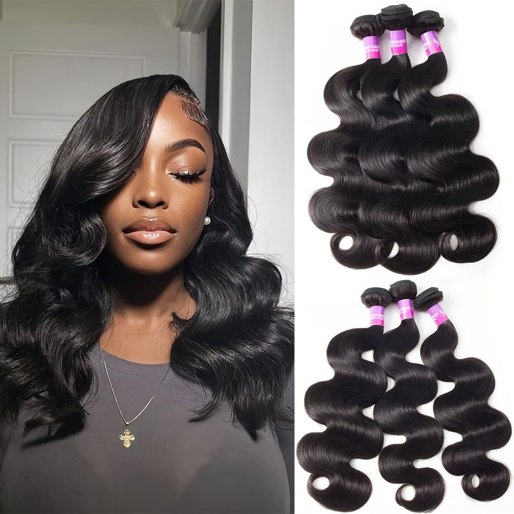 12A Human Hair Bundles 300g Body Wave Bundles Human Hair Extensions 12 14 16 Inc