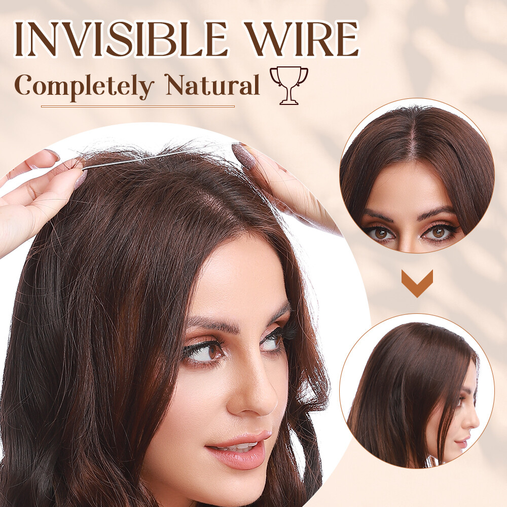 Thick Wire In Hair Extension Elastic Band Secret Miracle Ring 100% Real AS Human