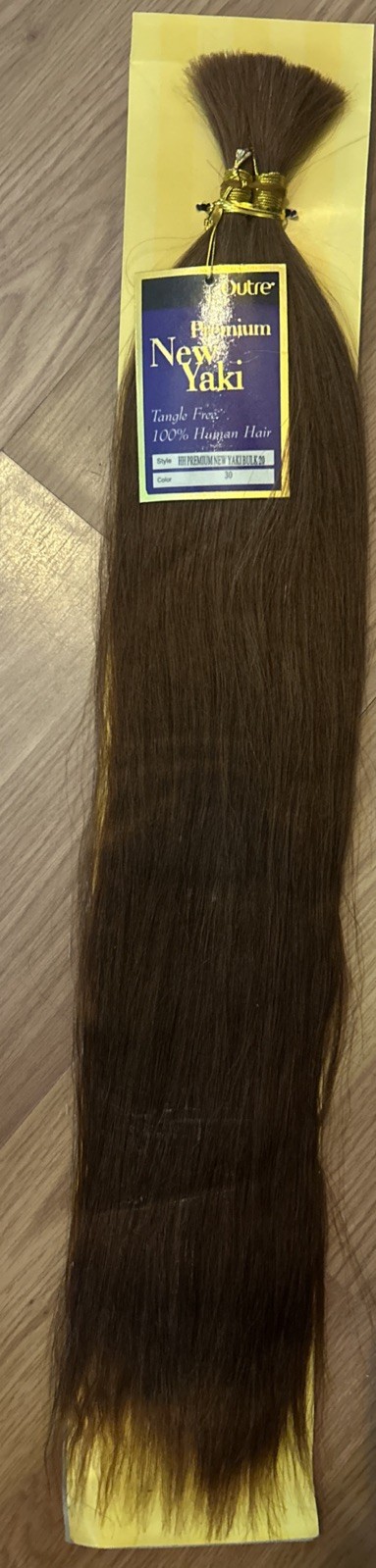 100% Human BULK Hair Extensions. 20”inch. Color #30. 1pack For $25