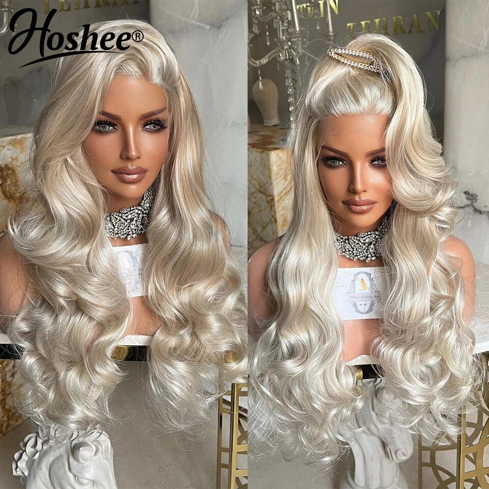 100% Premium Human Hair – Platinum Blonde BW – 200% – 13×6 HD Lace 30″-34″