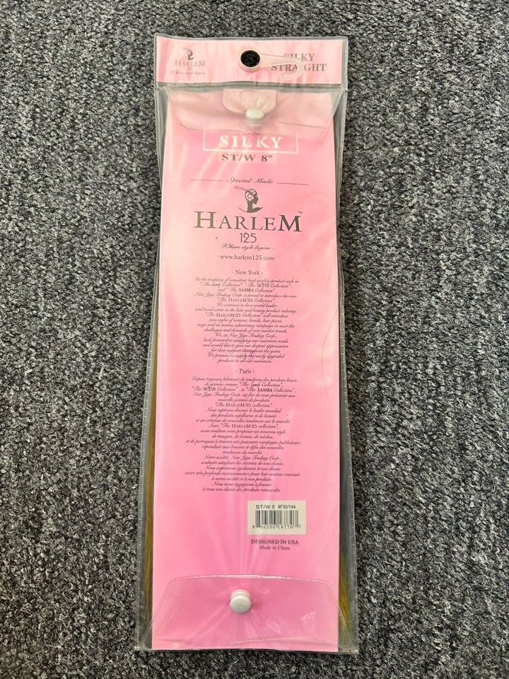 Harlem 125 Silky Straight ST/W 8″ Color F30/144 100% Human Hair Weave New
