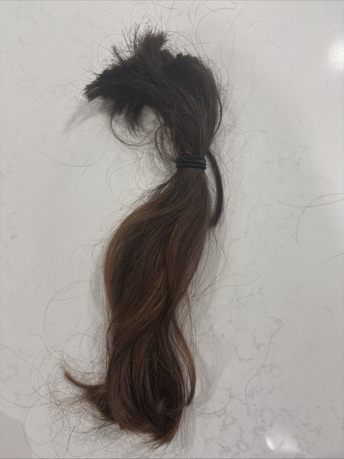 Natural Hair That Had Been Dyed Twice and Is 11.81 Inches Long for $280! US!