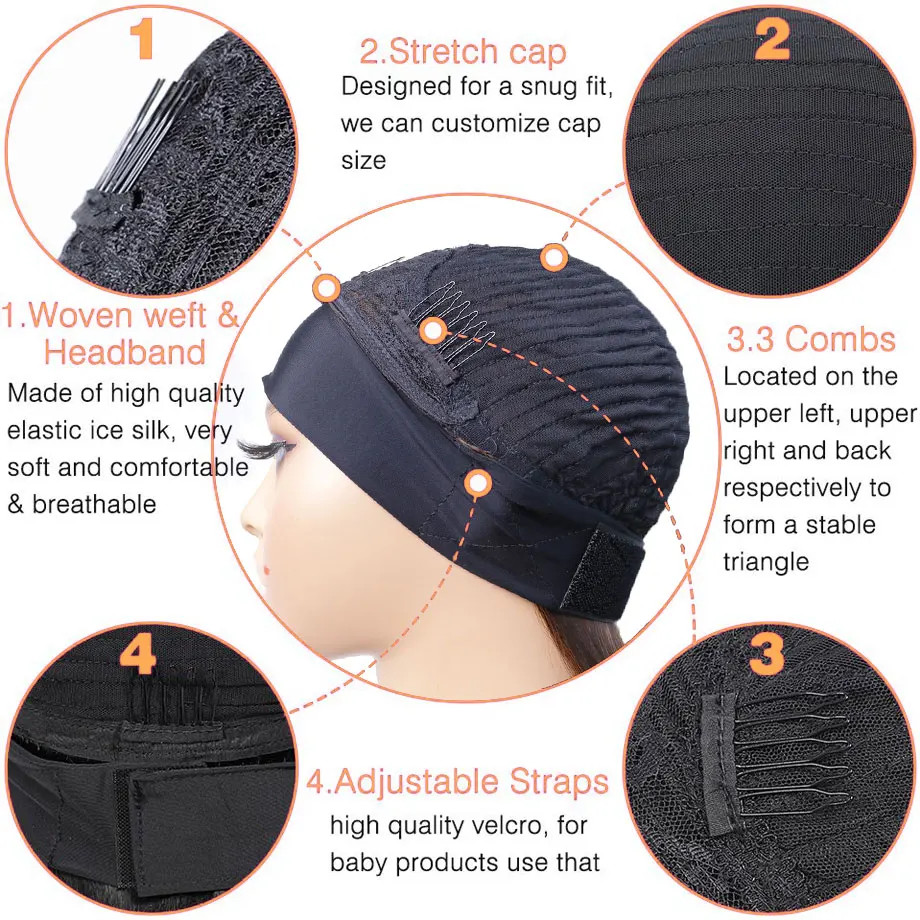 Afro Kinky Curly Human Hair Headband Wig For Black Women 180% Density Glueless