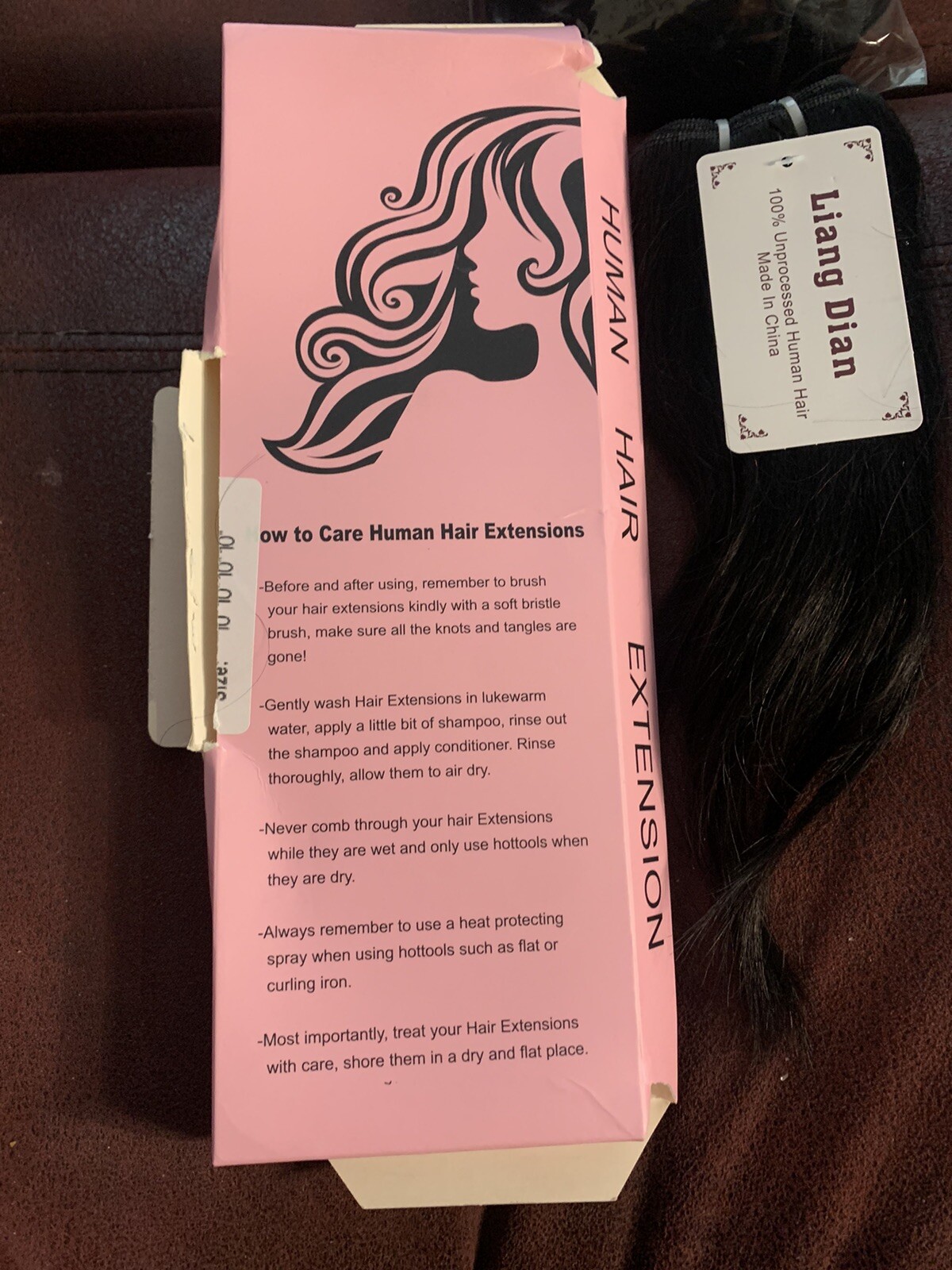 Brazilian Black 4 pc 100% remy Human Hair Extension Straight 10”