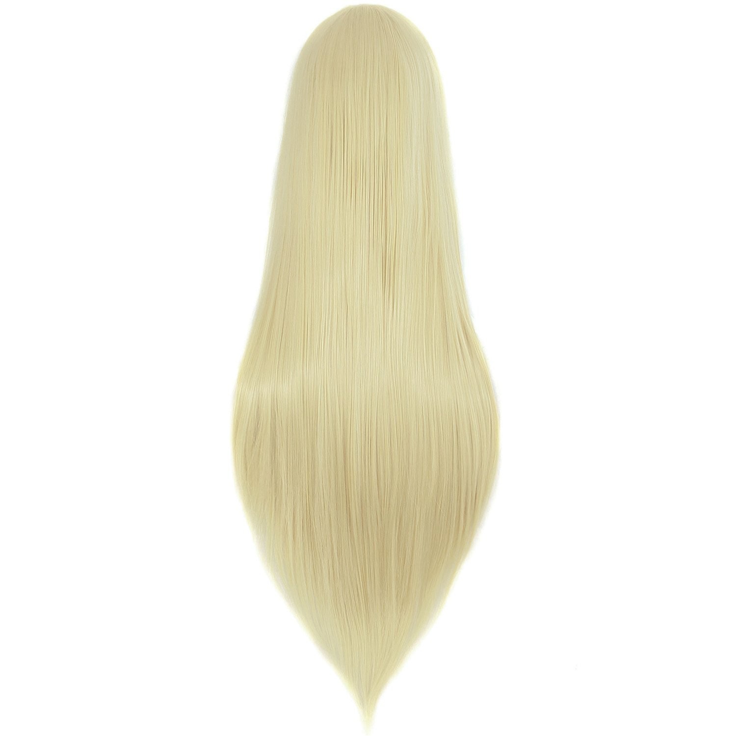 High Temperature Fiber 32″ Straight Light Blonde Wig – Perfect for Cosplay