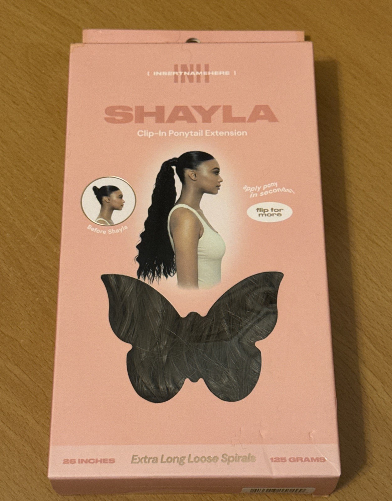 Shayla Clip-in Ponytail Extension 26 Inches Ash Brown (Brand New in Open Box)