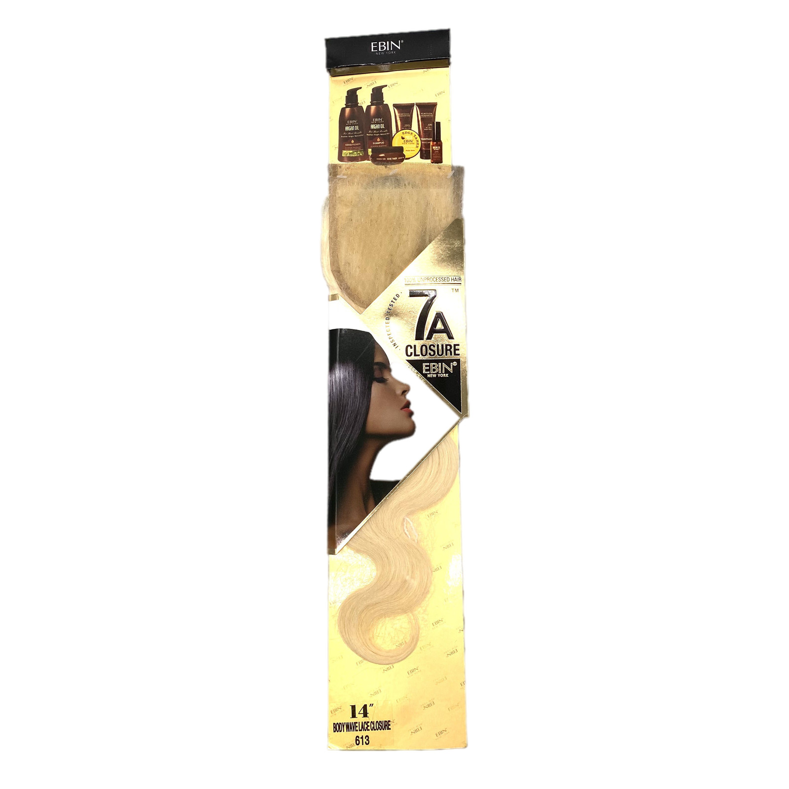 Ebin New York 4X4 CLOSURE BODY WAVE 14”(613)
