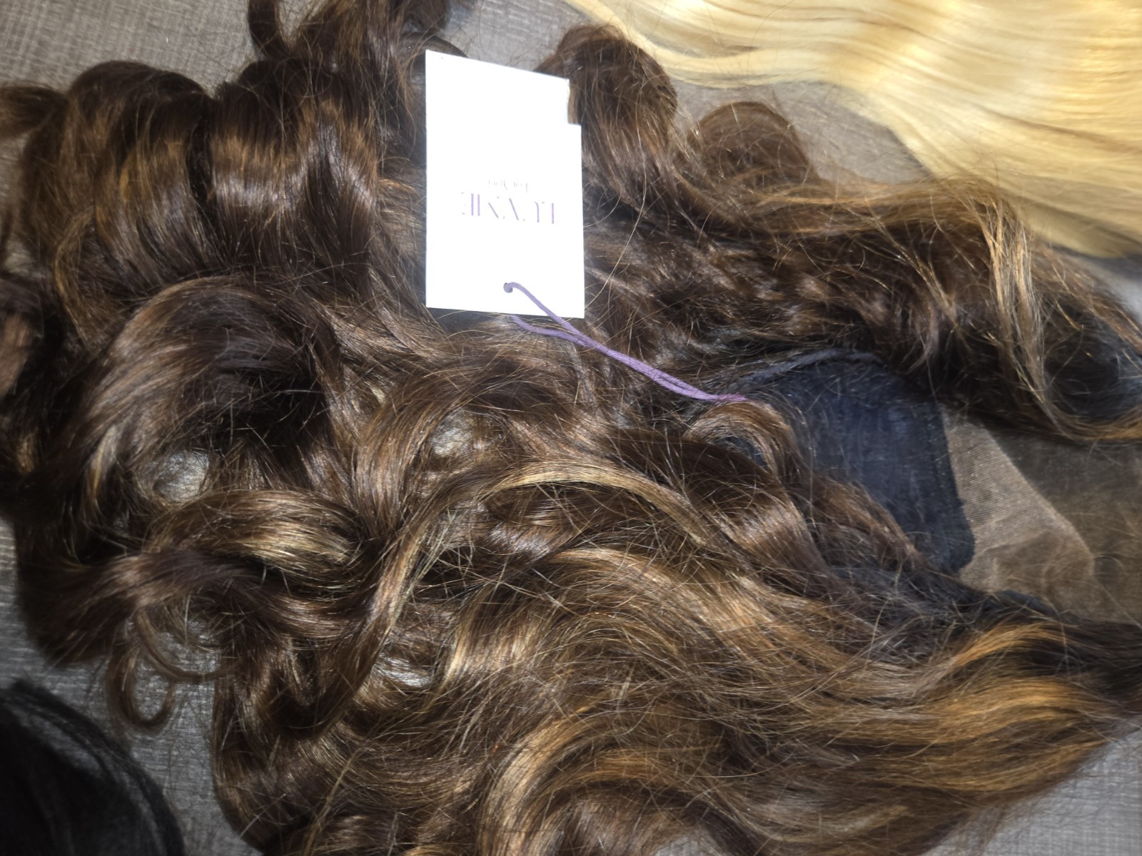 Luvme And Unice Human Hair Wig Blonde/Brown/Black 5 Total =1 PRICE