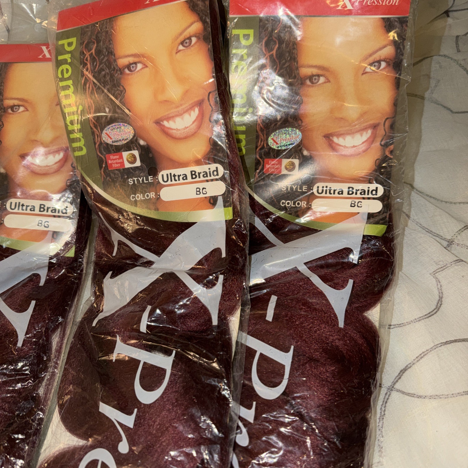 Three Pack Of Expressions Braiding Hair Premium 82 Inch Length Hot Water Set