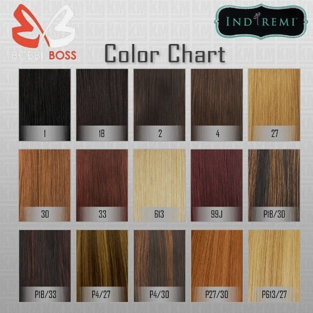 Bobbi Boss Indi Remi, 16″inch, color #4/30, brown auburn Highlight