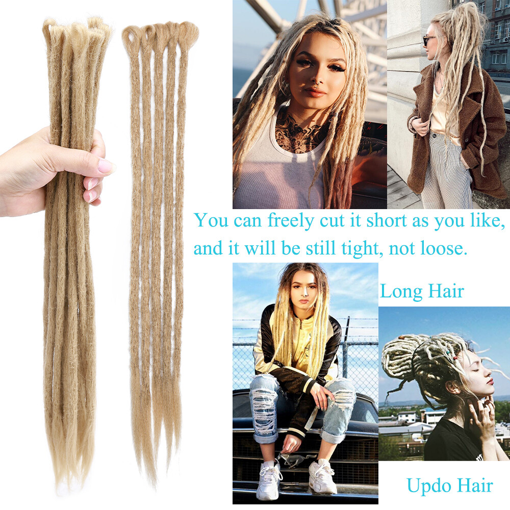 Full Head Crochet Dreads Locks 100% Handmade Dreadlocks Thick Hair Extensions US