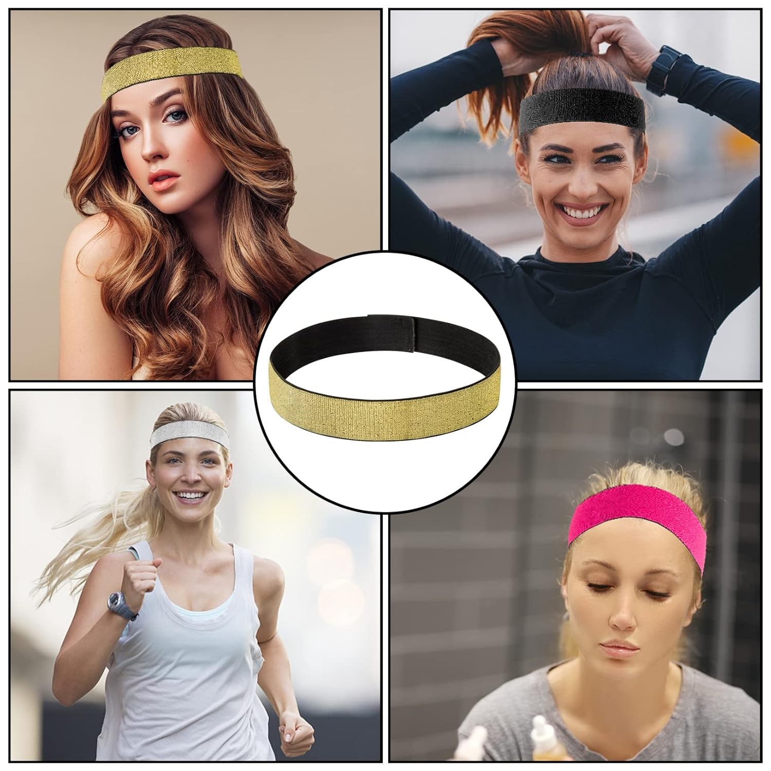 ONLYFU 8pcs Elastic Bands for Wig, Adjustable Lace Front Wig Edge Melting Bands