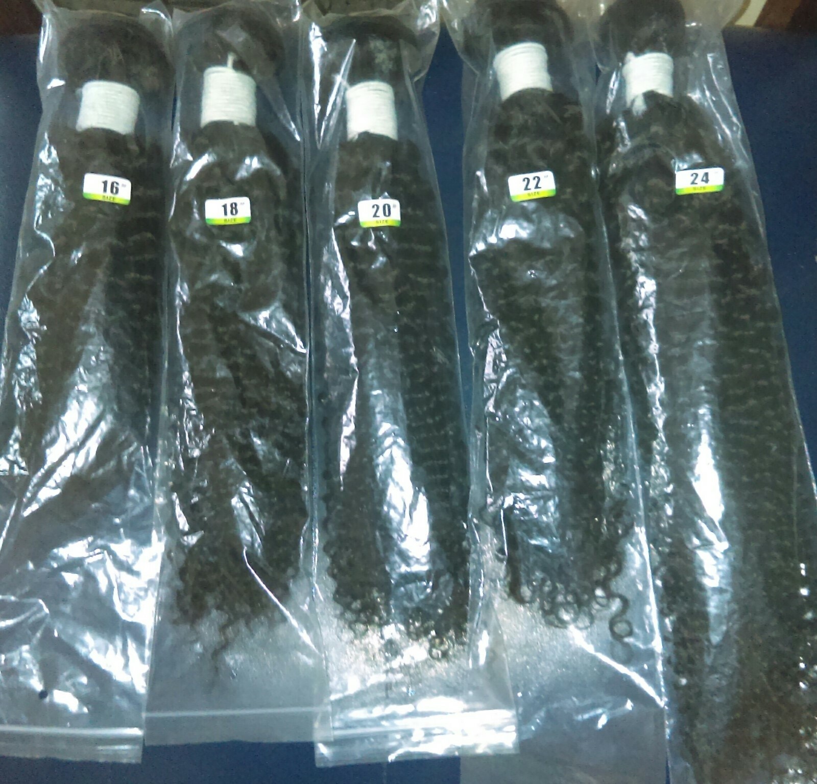 Deep Curly 5 Bundles Human Hair Extensions 16″ 18″ 20″ 22″ 24″