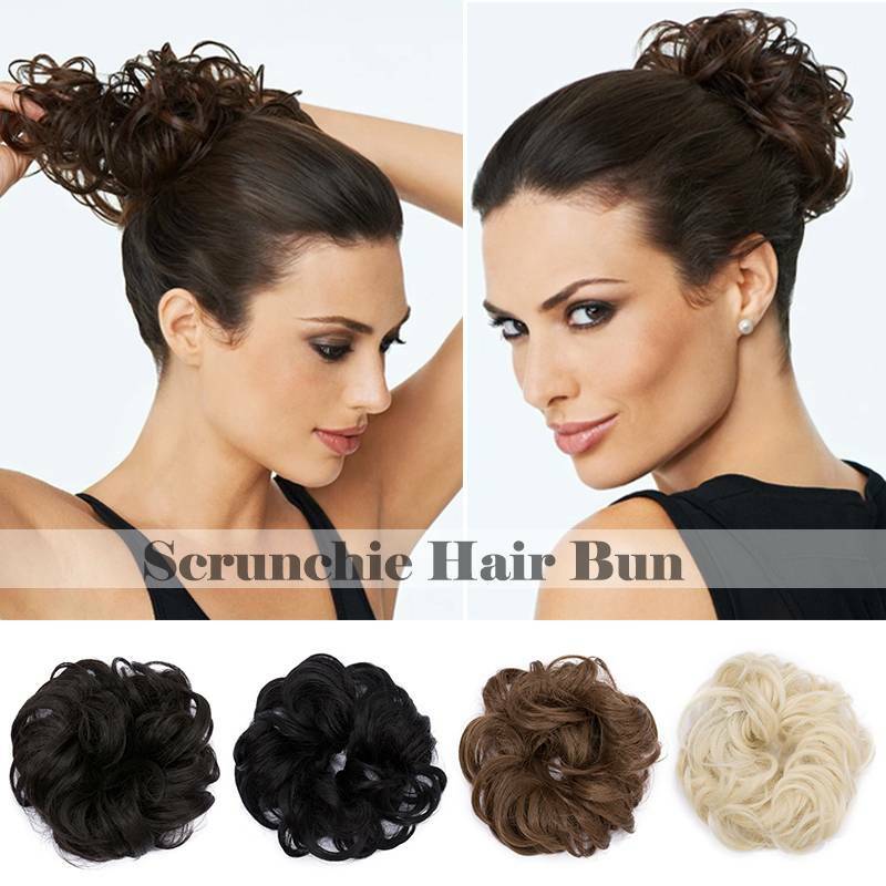 US Seller Real Large Thick Easy Messy Scrunchie Hair Bun Extenion Updo Hairpiece