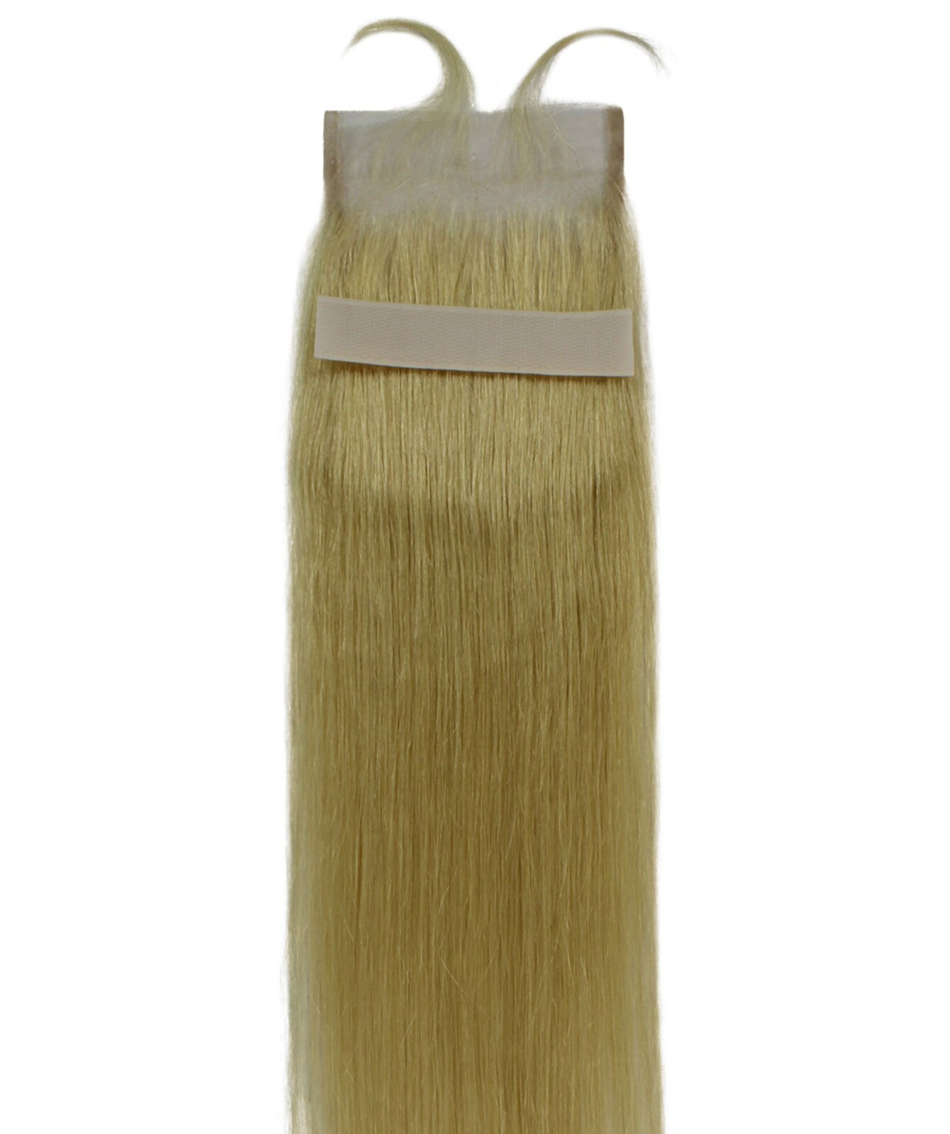 LUXLUXE Lina 4X5″ HD Lace Closure straight 16″ Light Blonde 100% Human Hair