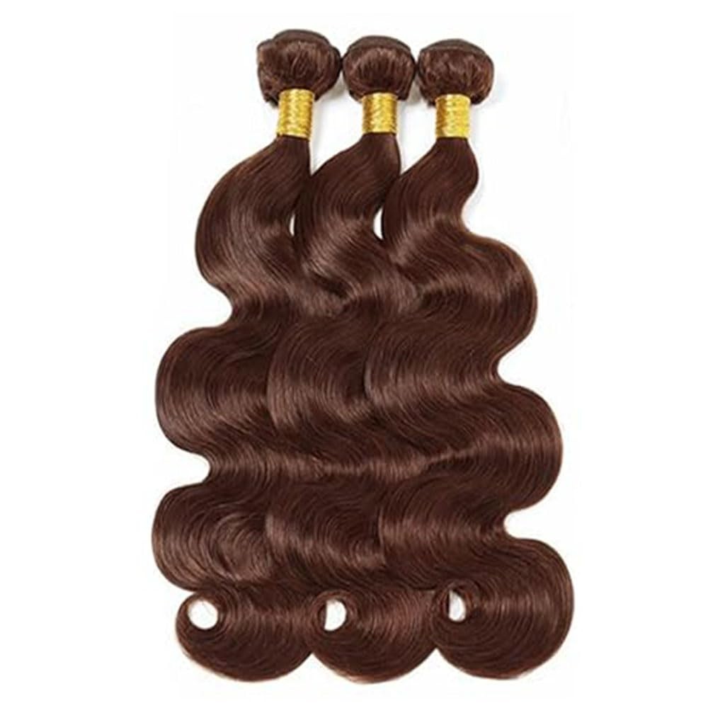Bafamiya Chocolate Brown Human Hair Bundles Body Wave 20 22 24 Inch Color 4