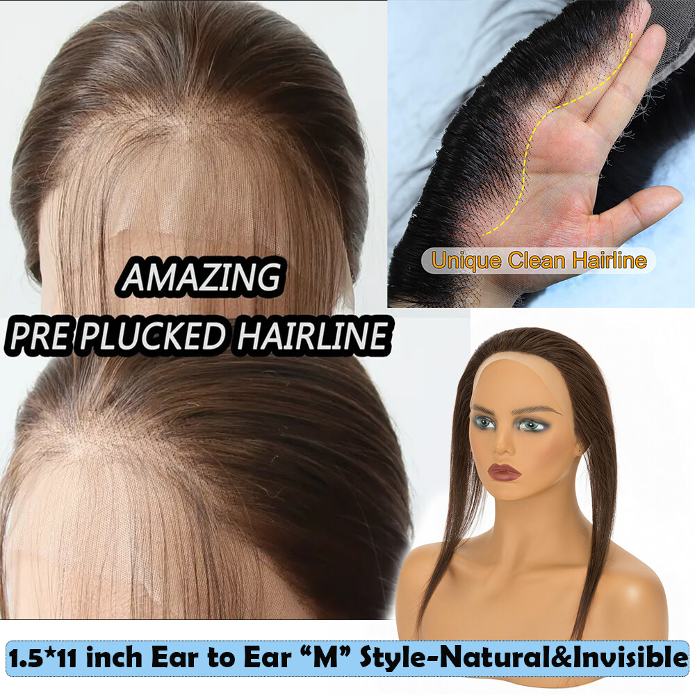 CLEARANCE Lace Topper Remy Human Hair Patch Toupee Women Receding Front Hairline