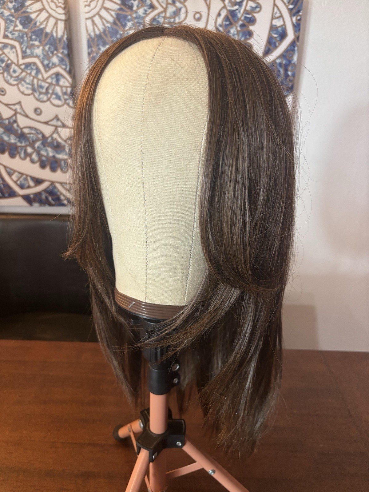 Lace Front Free Part Wigs For Every Woman Synthetic Brunette Wig