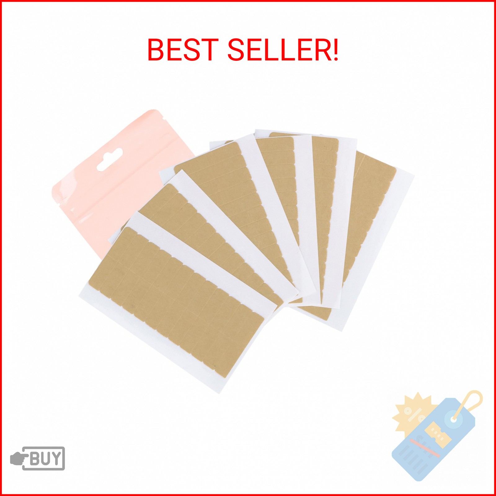 GOO GOO Hair Extension Tape Double Sided Adhesive Replacement Tape, Professional