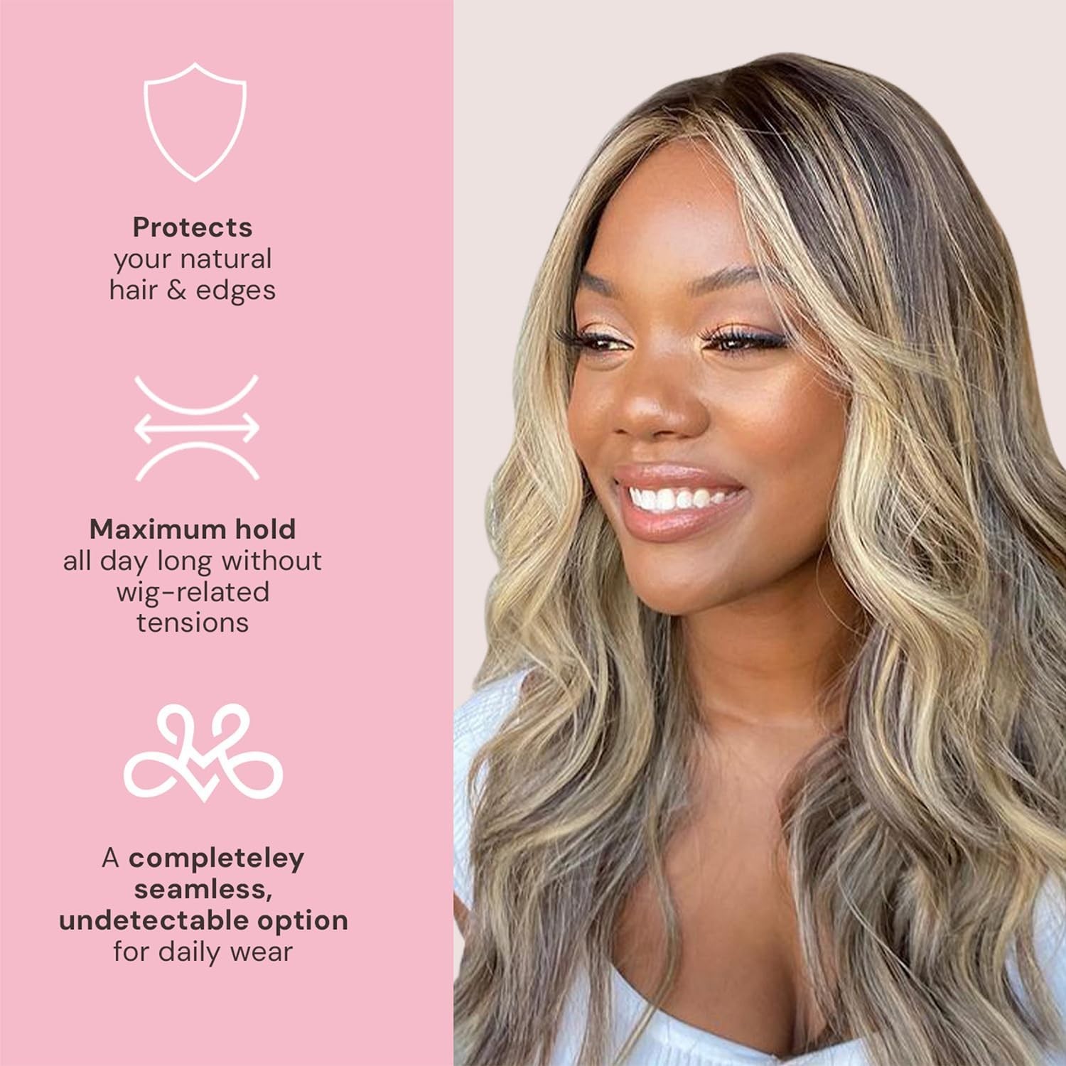 Wigrip, Lace Wig Band for Women, Fully Adjustable & Reinforced Lace Wig Grip…