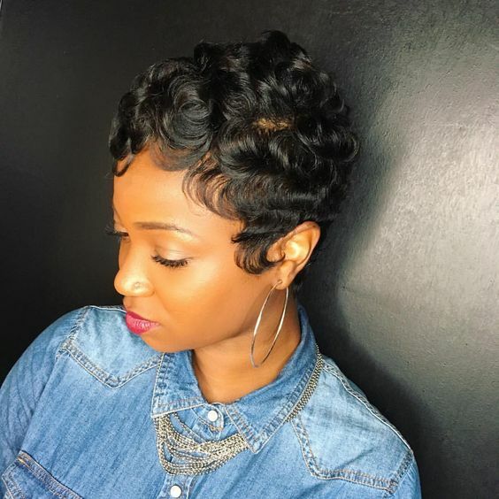 Human Hair Wigs Pixie Wigs Pixie Cut Short Wave Wigs for Women