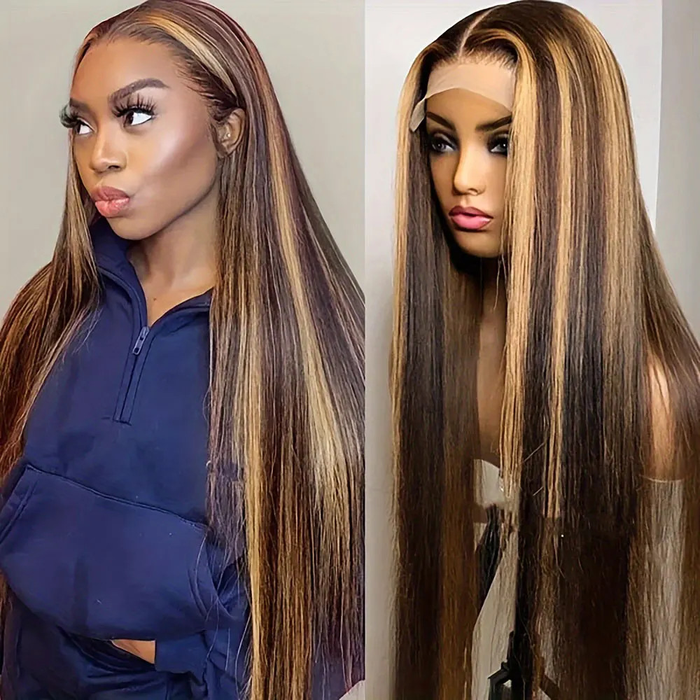 Blonde Wig Straight 613 Hd Lace Frontal Wig 13X6 13X4 Transparent Brazilian