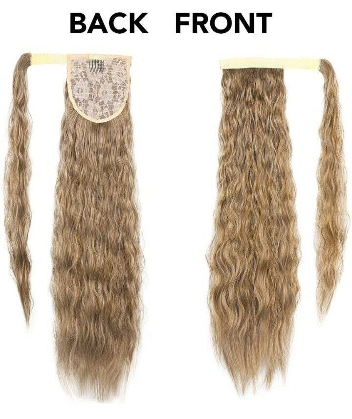 SEIKEA 24 Inch Clip in Ponytail Extension Wrap Around Long Wavy