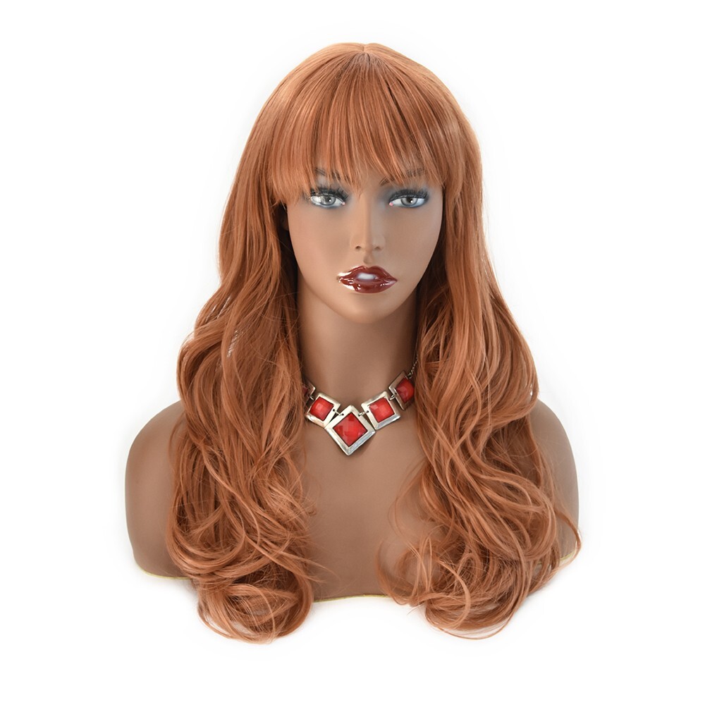 Long Wavy Women Wig Synthetic Black Brown Hair Fashion Cosplay Party Wigs 26″ US