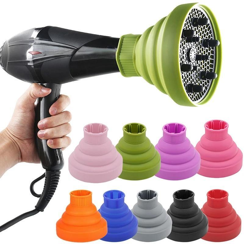 Universal Silicone Hair Curl Diffuser Cover for Drying, Styling, and Blower Tool