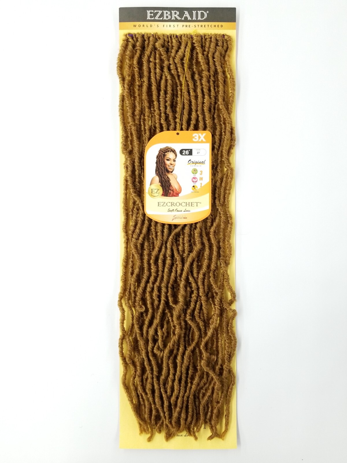 I&I Hair Innocence EZCROCHET 3X Faux Locs Crochet Braiding Hair Spectra 26″