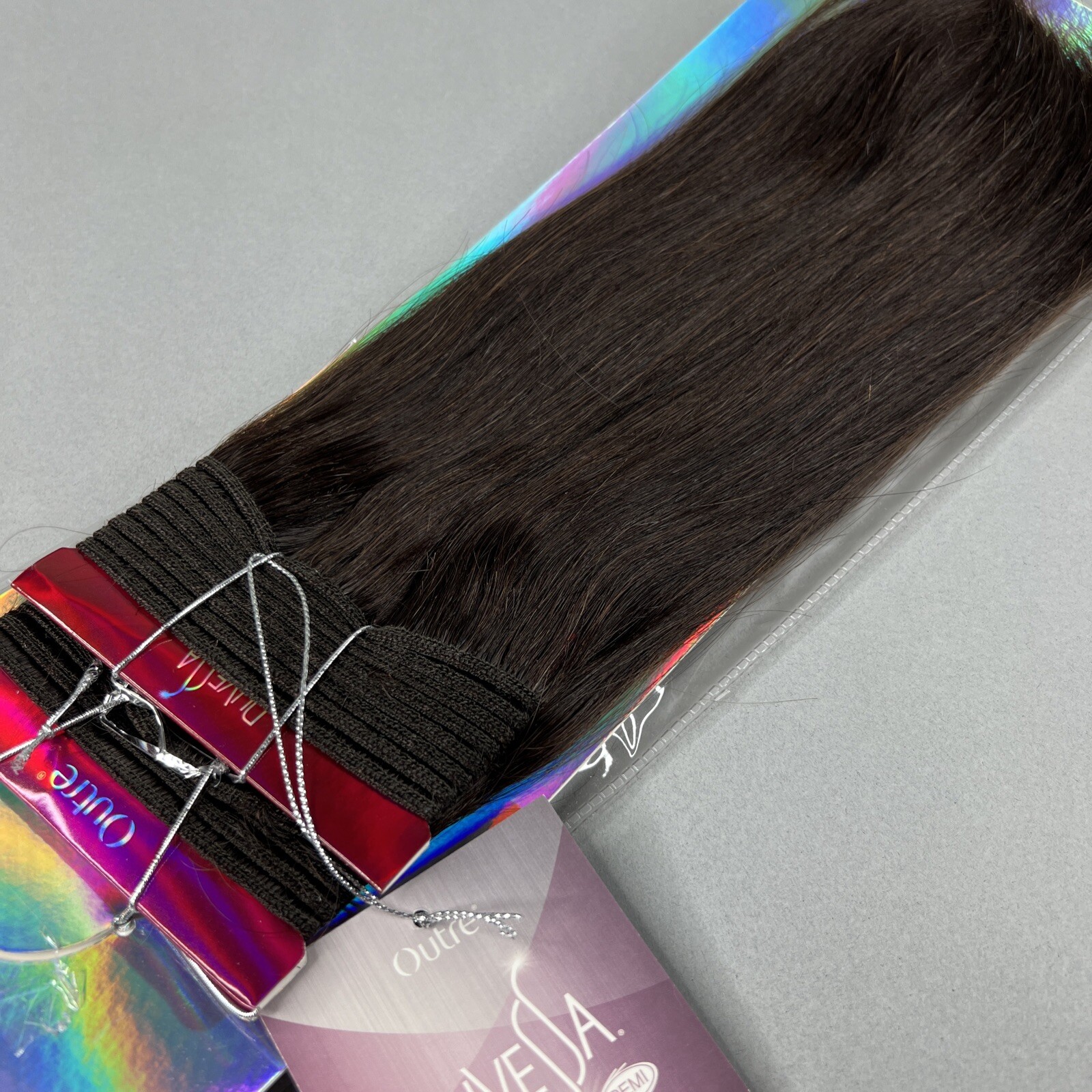 10” Yaki Straight #2 Dark Brown Duvessa Remi 100% Human Hair Track Extensions
