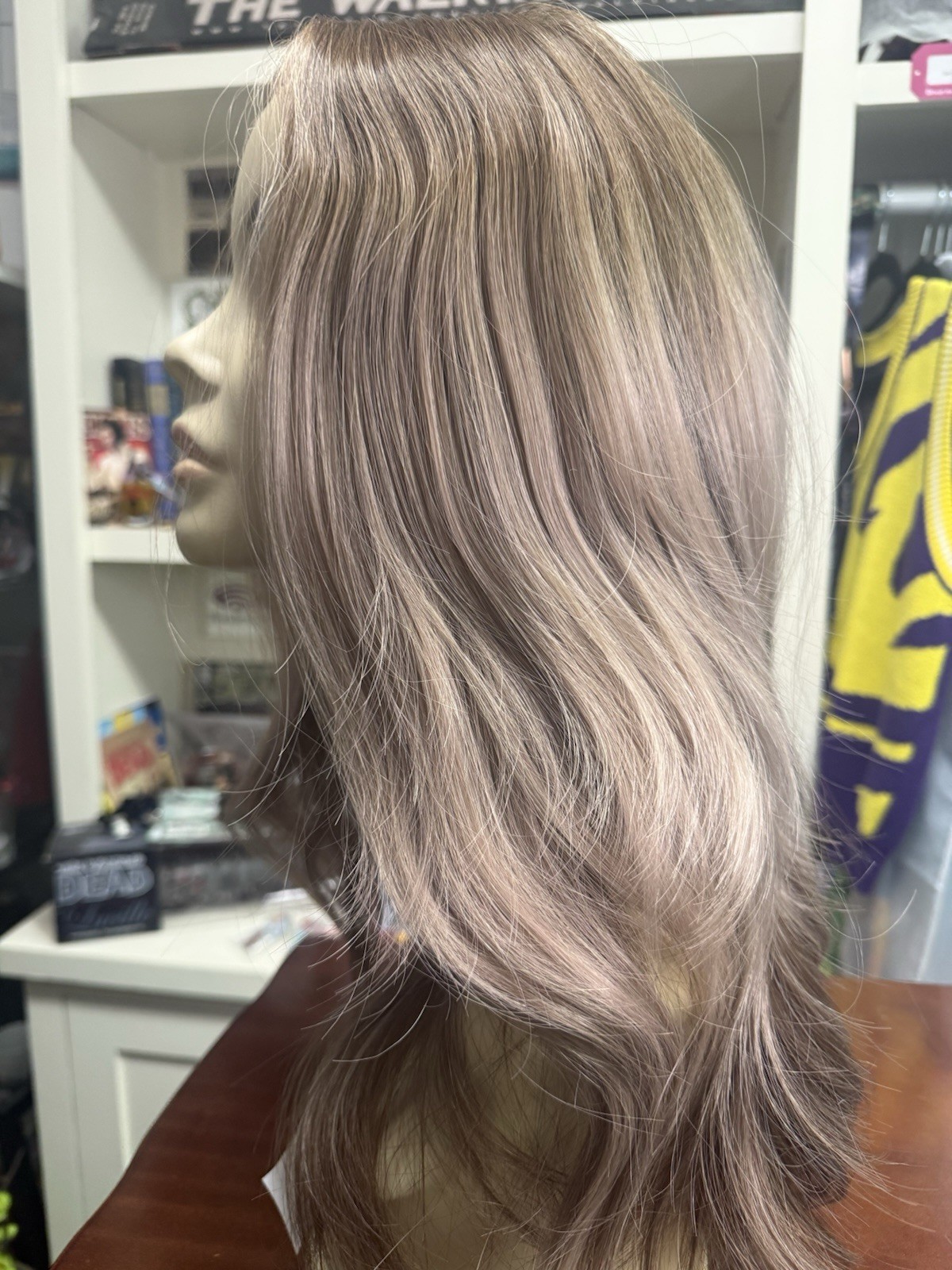 Chelsey Smith Crowns Farryn Lavender Smoke Large Wig EUC With Satin Bag & Box