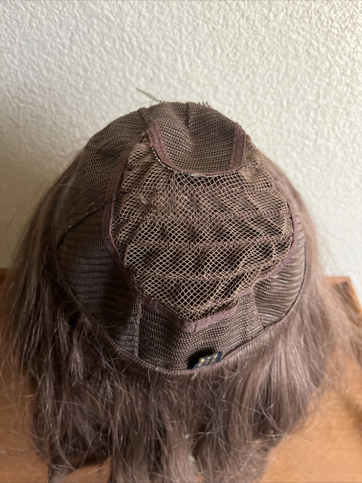 Vintage 100% Human Hair Wig From Indonesia Manufacture In Hong Kong