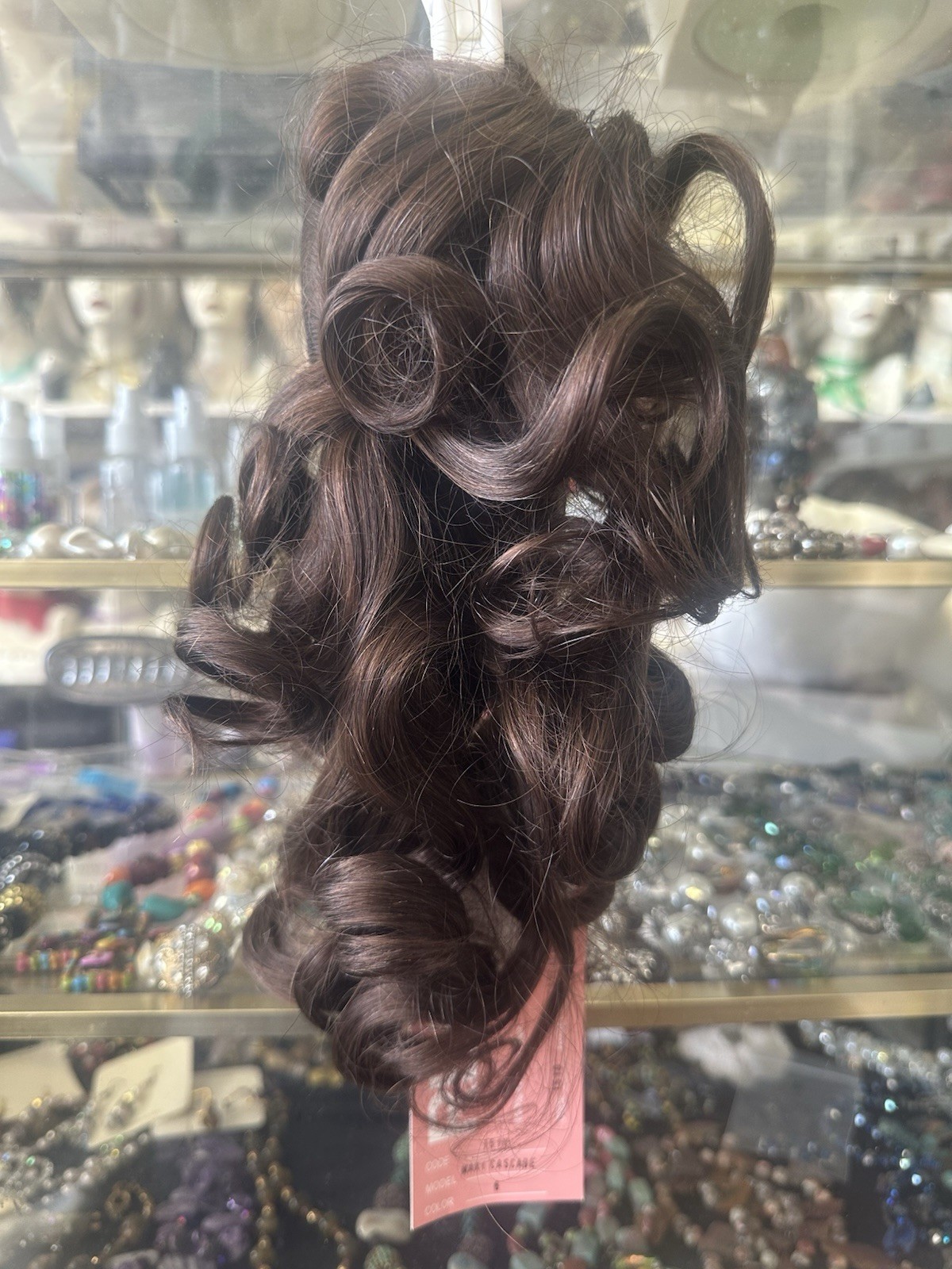 100% Human Hair Maxi Cascade in #6 Medium Brown from The Real Collection