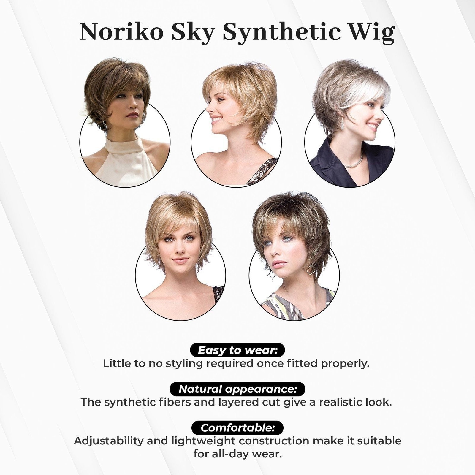 Almond Rocka-R Noriko Sky Synthetic Wig by Rene of Paris