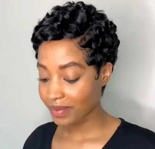 Natural Finger Wave Lace Front Human Hair Wigs for Women Daily Party L Part Lace