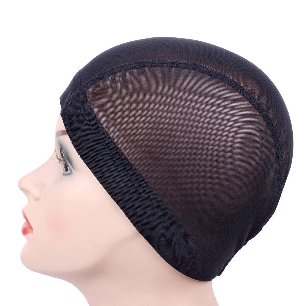 YANTAISIYU 2 PCS/Lot Black Mesh Cap Wig Small (2 Count), 2 pcs cap