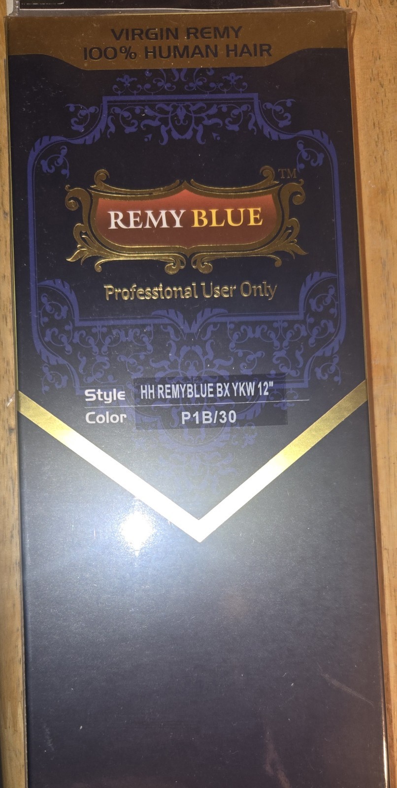 Remy Blue Virgin Remy Yaki Human Hair Weft Extensions 12in Black/Brown P1B/30