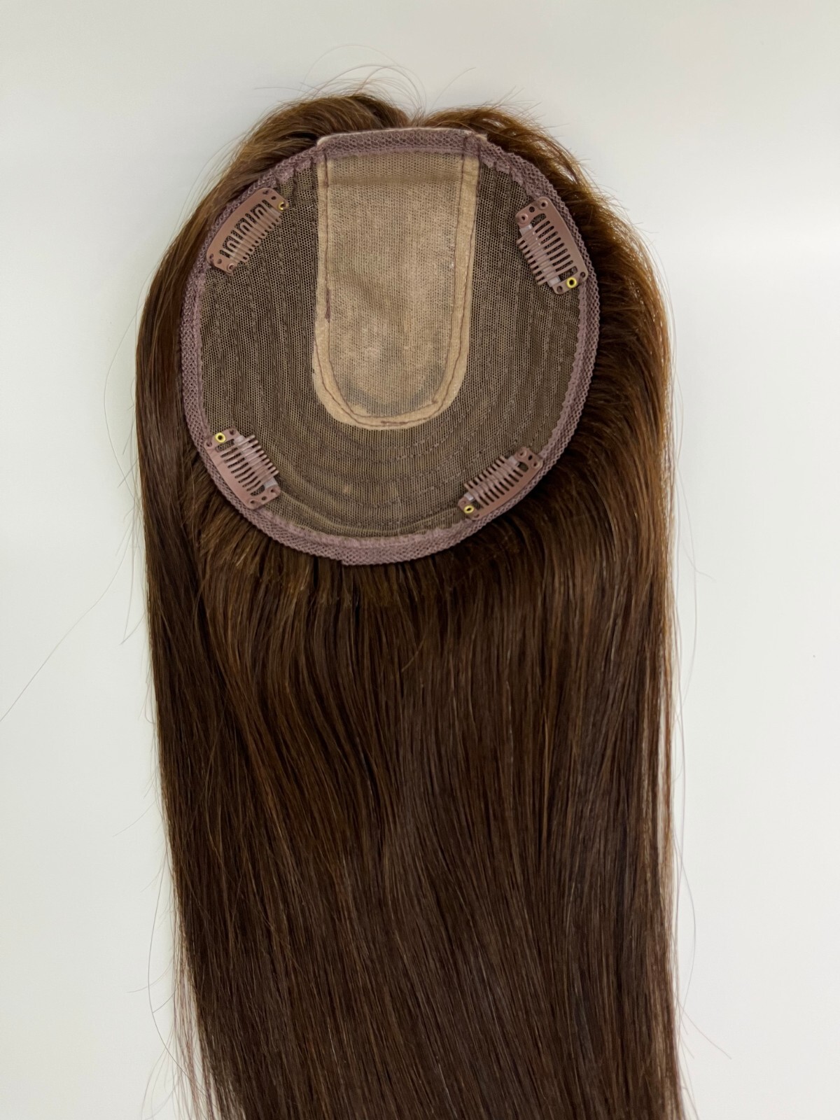 Breathable Human hair toppers (14*15cm) Thin hair help for women