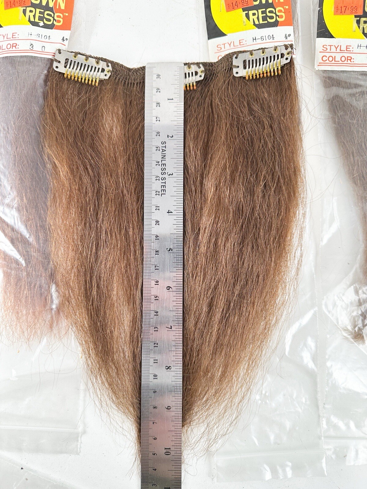 NOS Vintage Motown Tress 4” And 6” Wide Weave 1980’s 1990’s Mixed Colors
