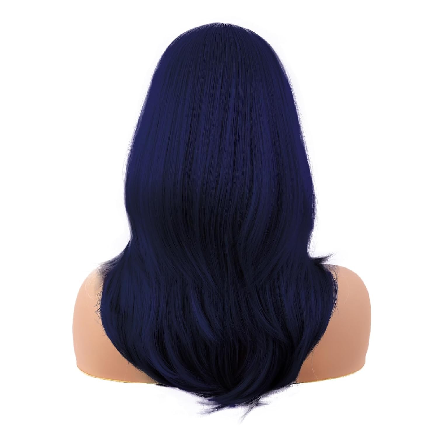 MapofBeauty 20 Inch Long Layered Straight Wig With Bangs Synthetic Hair Women’s