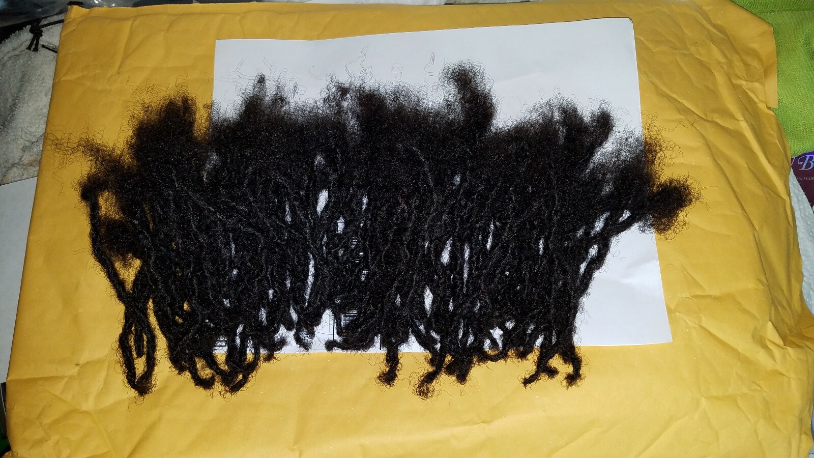 100% Human Hair Locks handmade Dreadlocks 80 pieces 5″ black