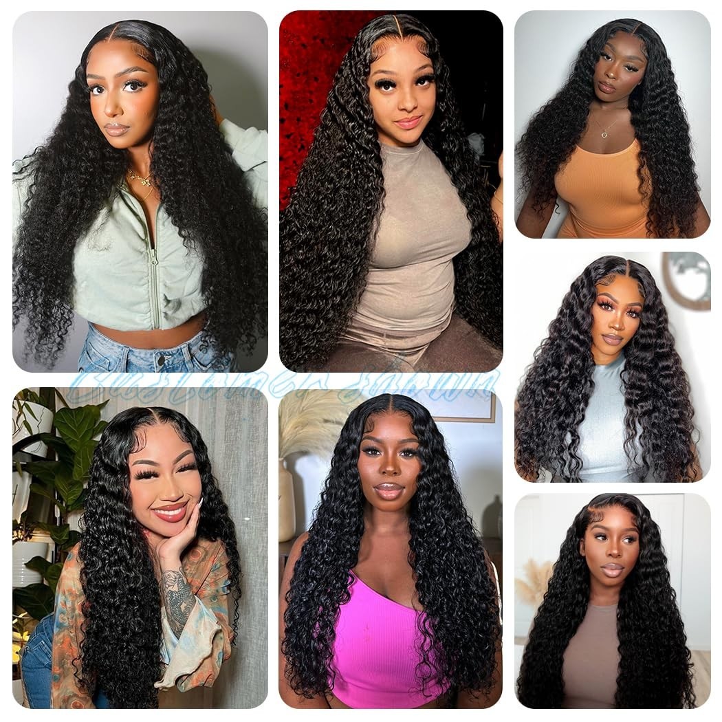 26 Inch Deep Wave Glueless Lace Front Wig – Pre Plucked, HD Lace, 210 Density, C