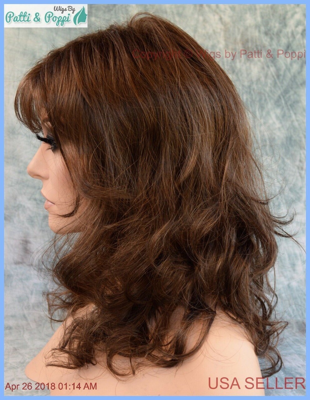 Becky Wig FASHIONABLE WAVY STYLE R8/12 GOLDEN BROWN LIGHT BROWN BLEND ESTETICA