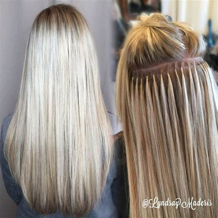 Micro Link Loop Tip Human Hair Extensions Micro Bead Remy Straight European Hair