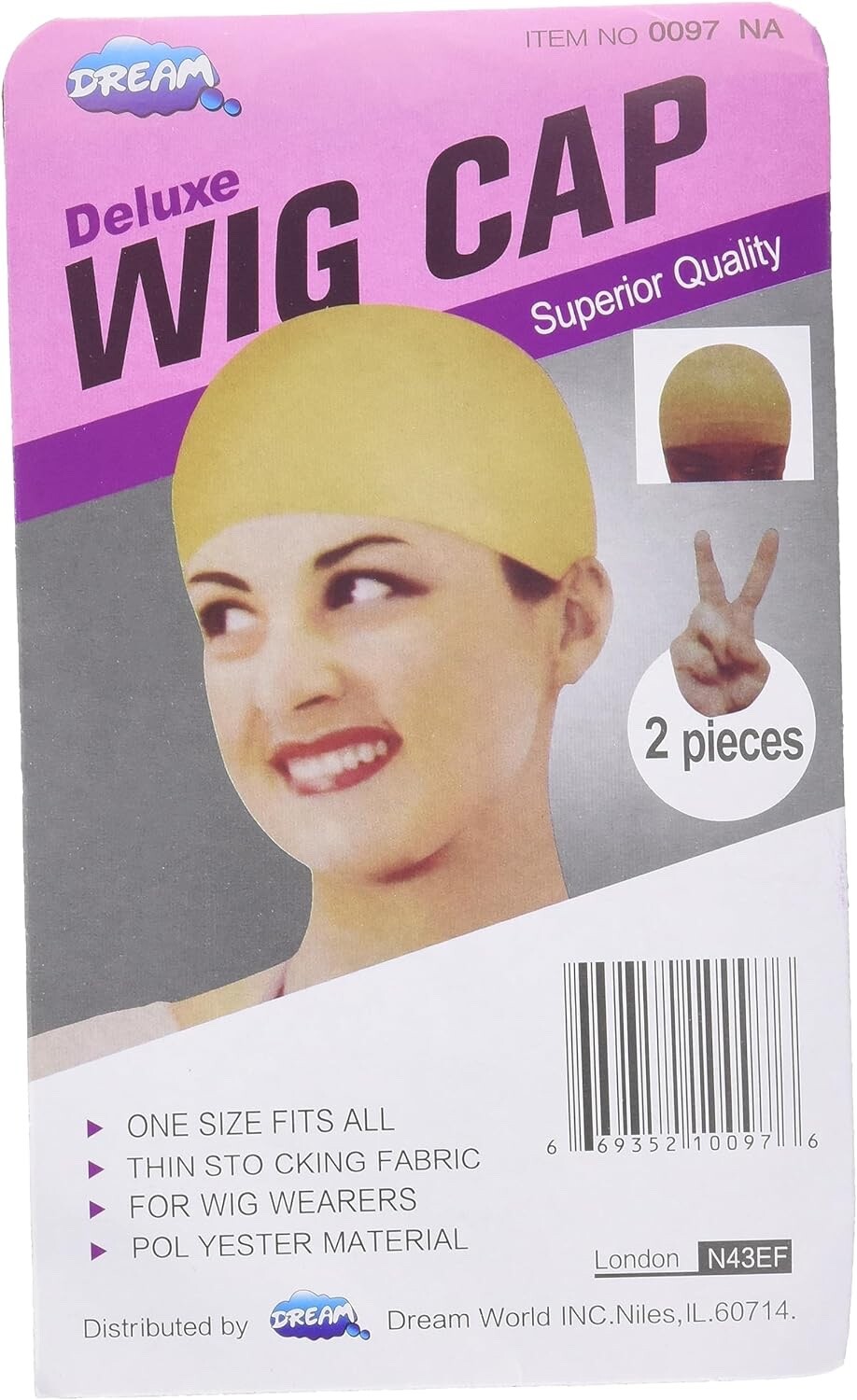 DREAM Deluxe Wig Cap – Beige Nude (2 Piece)