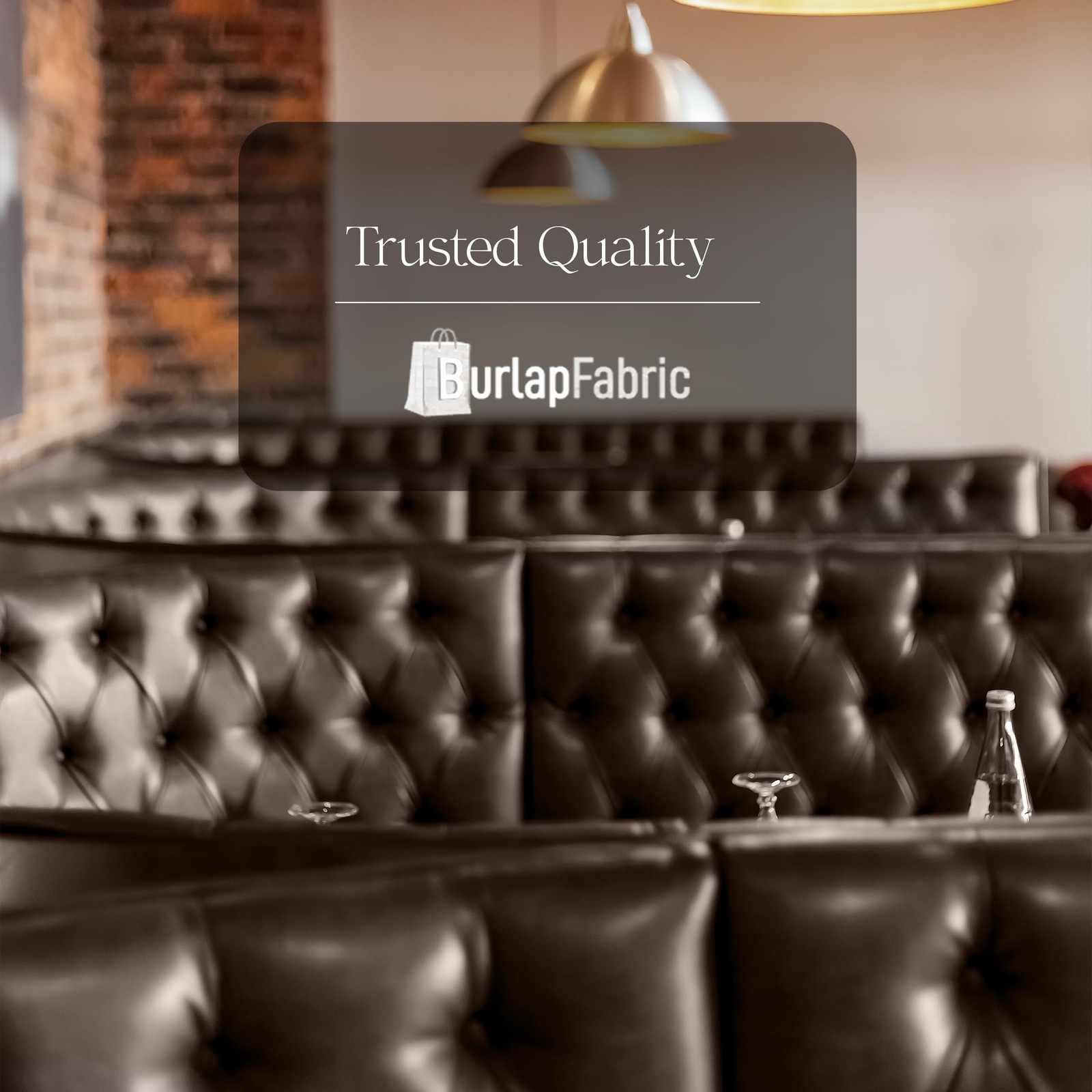 Burlapfabric.com Brown Faux Leather Fabric Upholstery Vinyl 54 Inches Wide So…