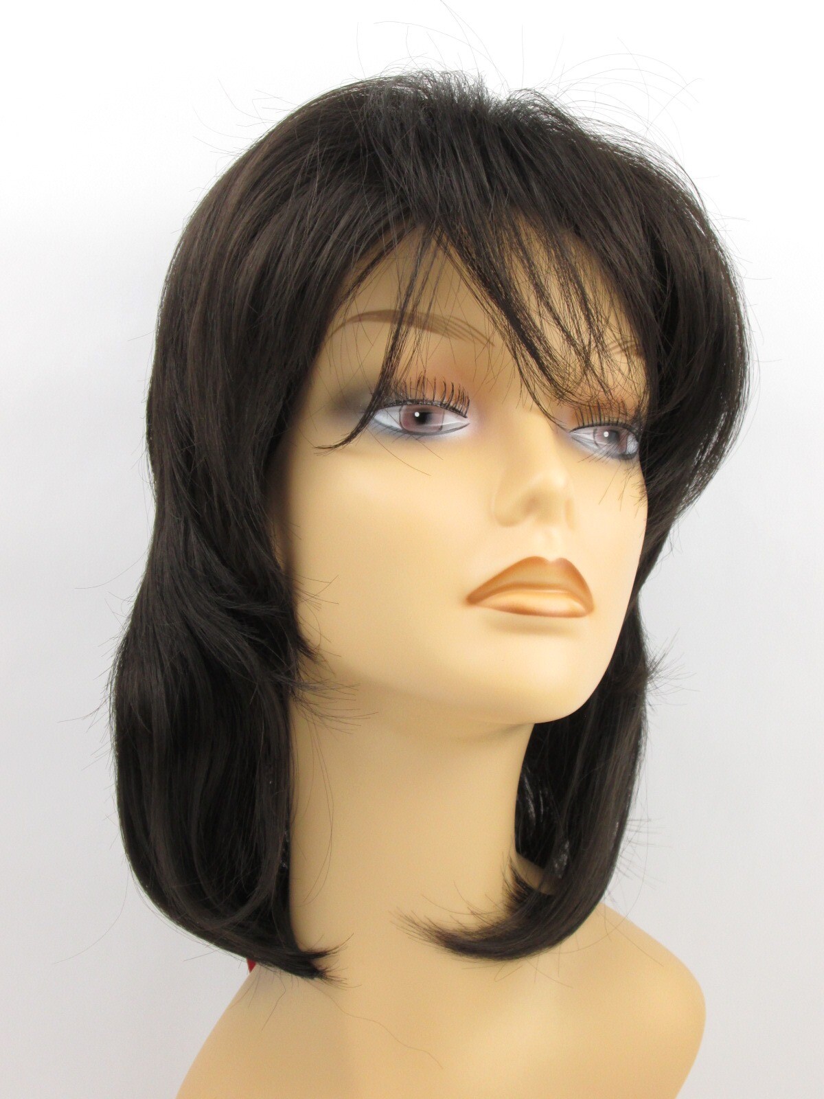 70S 80S WOMEN STRAIGHT HAIR MULLET SHAG STYLE WIG W/ LONG & SHORT LAYERS COLLEEN