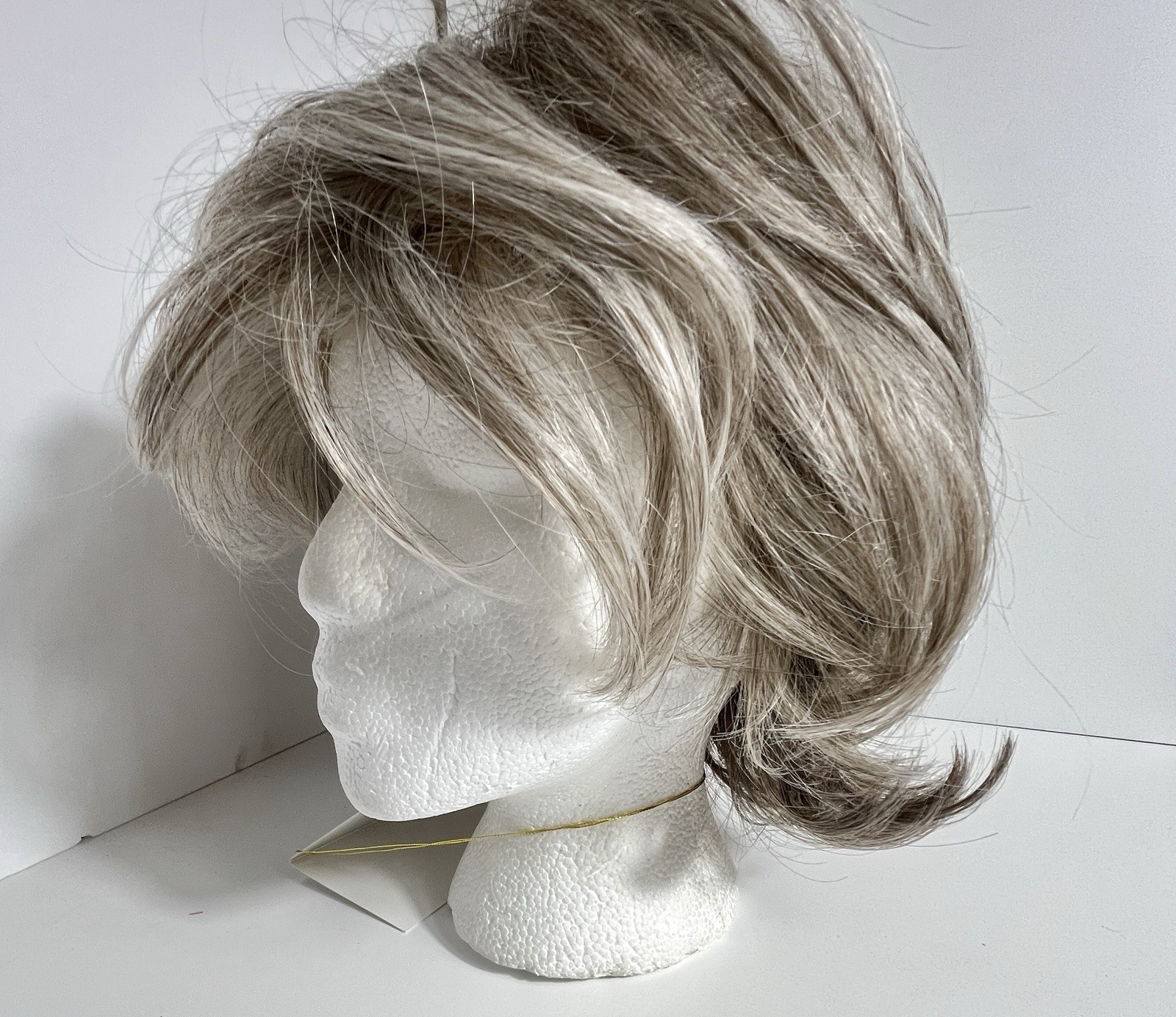 Jon Renau NAOMI Wig SmartLace HD Heat Defiant Shag Grey Blonde Mix 56F51 Box
