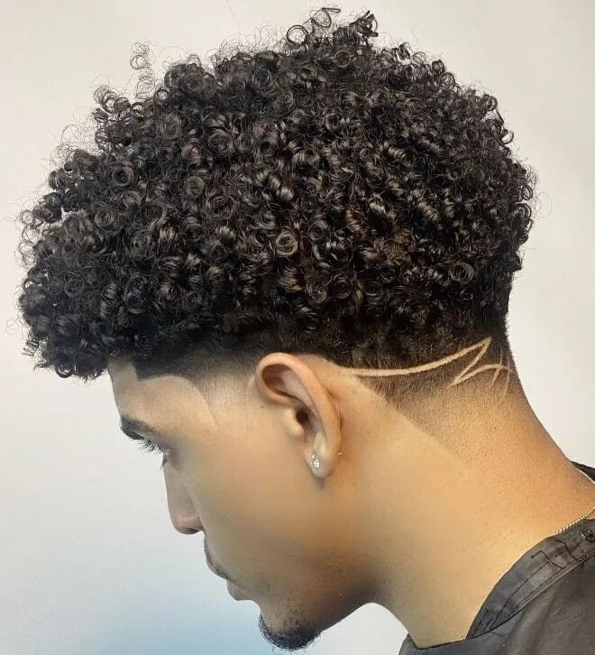 Nice 12mm Curly Men Toupee Human Hair Durable Thin Skin Full Pu Base Male Wig